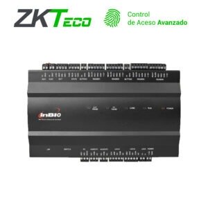PANEL DE CONTROL DE ACCESO AVANZADO ZKTECO INBIO260 2PUERTAS/4LECTORAS/3000HUELLAS/30,000TARJETAS/100,000REGISTROS TCPIP/RS485/2INOUTAUX COMPATIBLE CON LECTORAS SERIE KR Y FR