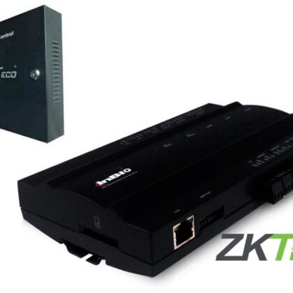 PANEL DE CONTROL DE ACCESO AVANZADO ZKTECO INBIO160BOX KIT GABINETE Y FUENTE 1PUERTAS/2LECTORAS/3000HUELLAS/30,000TARJETAS/100,000REGISTROS TCPIP/RS485/1INOUTAUX COMPATIBLE CON LECTORAS SERIE KR Y FR