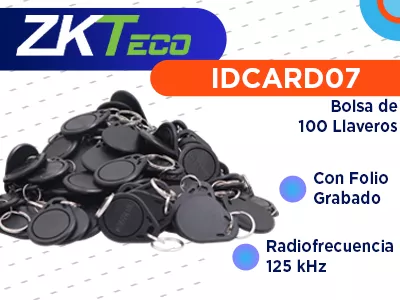 ZKTECO TAG03ID - Bolsa con 100 Llaveros ID con Frecuencia de 125 kHz, con Folio Grabado, Color Negro - Image 5