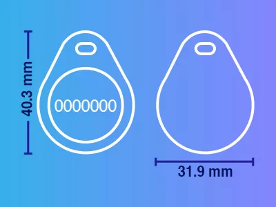 ZKTECO TAG03ID - Bolsa con 100 Llaveros ID con Frecuencia de 125 kHz, con Folio Grabado, Color Negro - Image 6