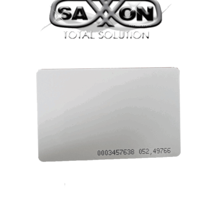 SAXXON SAXDUAL03 - TAG De PVC Con Tecnología Dual / UHF / ID / Compatible con Lectoras SAXR2656 & SAXR2657 y de Lectoras de Proximidad 125 khz / EPC GEN2 / Folio Impreso / Imprimibles Compatibles con Controles de Acceso #SX1