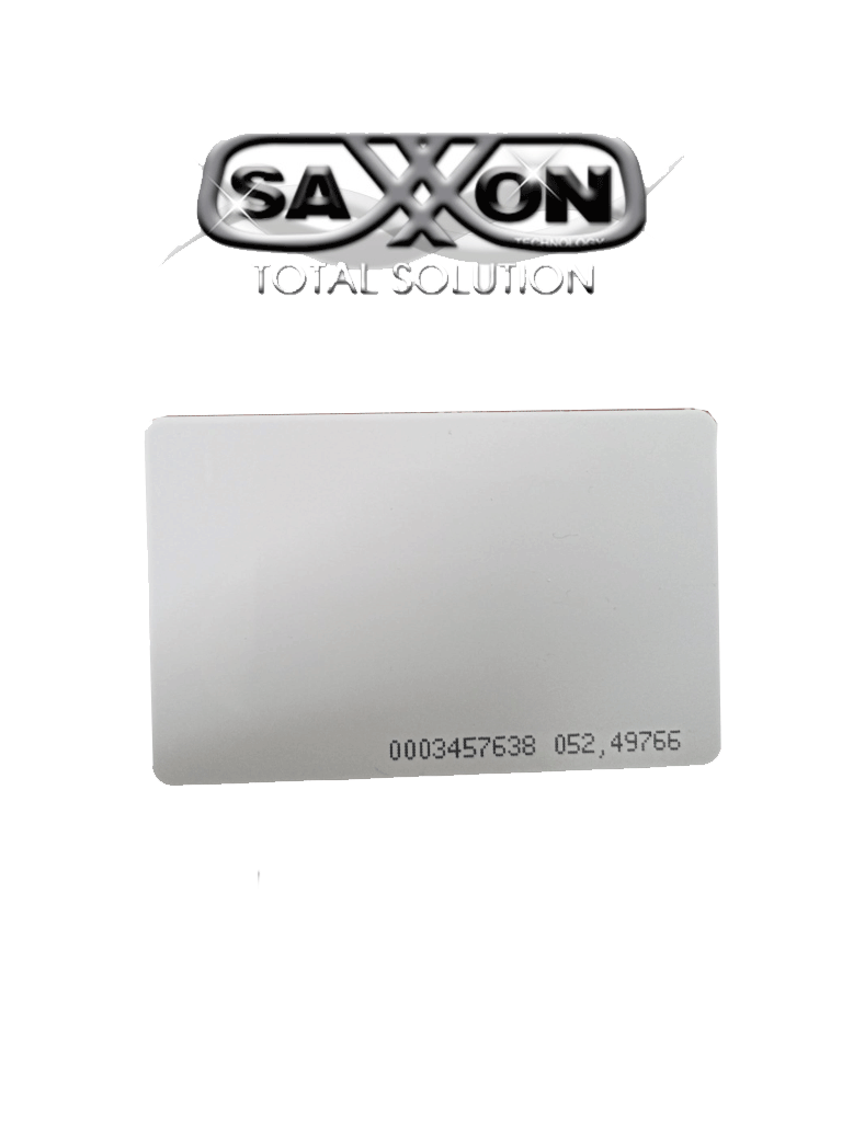 SAXXON SAXDUAL03 – TAG De PVC Con Tecnología Dual / UHF / ID / Compatible con Lectoras SAXR2656 & SAXR2657 y de Lectoras de Proximidad 125 khz / EPC GEN2 / Folio Impreso / Imprimibles Compatibles con Controles de Acceso #SX1