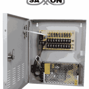 SAXXON PSU1210D9 - Fuente de Poder de 12 vcd/ 10 Amperes/ Para 9 Camaras/ 1.1 Amper por Canal/ Protección contra Sobrecargas/ Certificación UL/