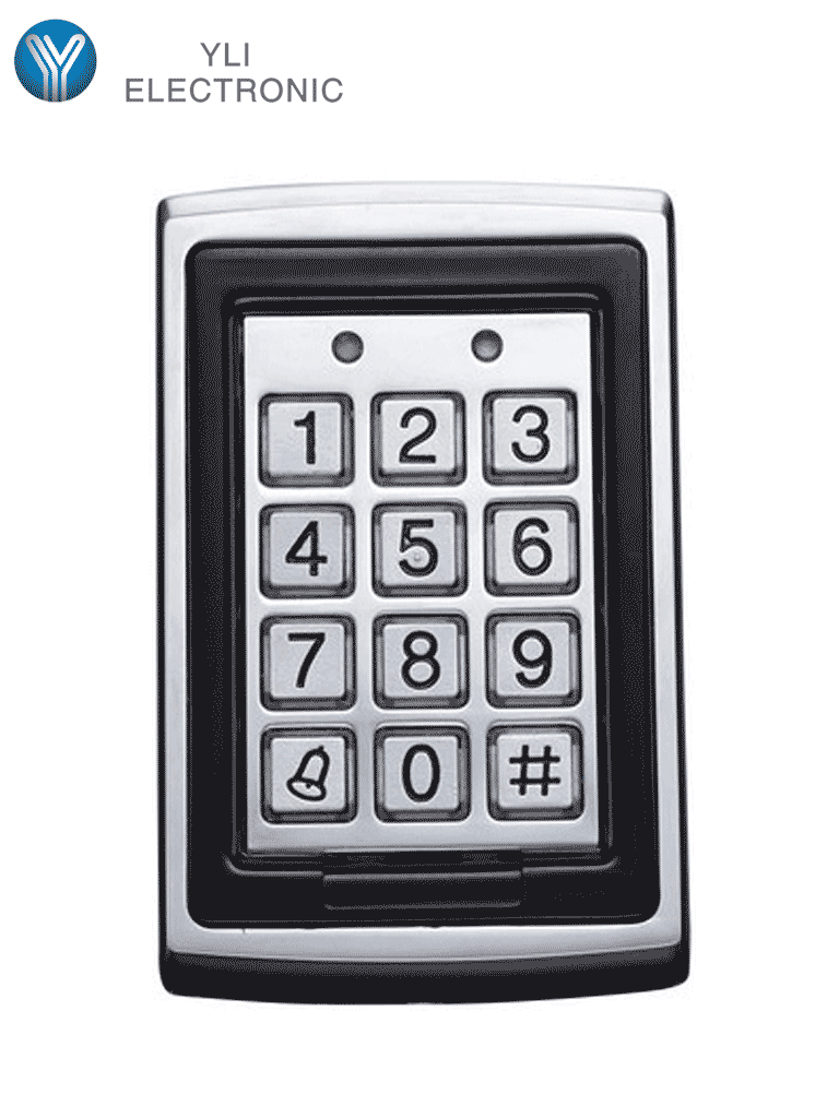 YLI YK568L - Teclado para Control de Acceso / Salidas  NC y NO / Exterior e Interior / 500 Usuarios password o tarjeta  ID 125 Khz - Image 2