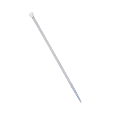 Cincho de plástico, Color Natural, 4.8 x 200 mm, Ideal para sujeción de cables (Bolsa con 100 piezas)