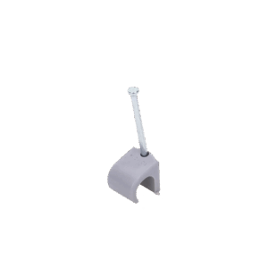 Grapa para cable redondo de 10mm color gris (100pzs) (3104-00100)