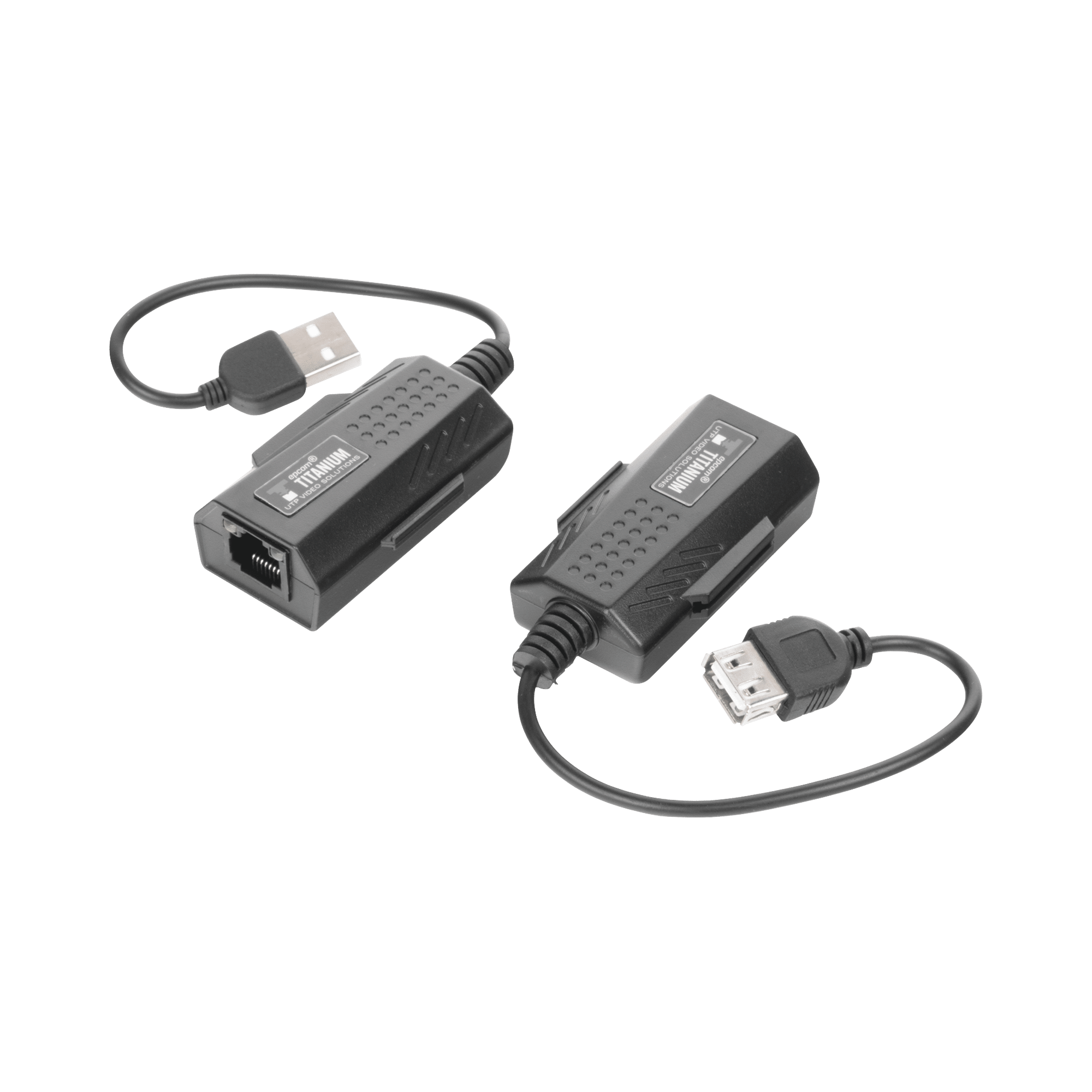 Kit extensor USB por cable UTP Cat 5 / 5e / 6 para Distancias de Hasta 50 Metros / Versión 2.0