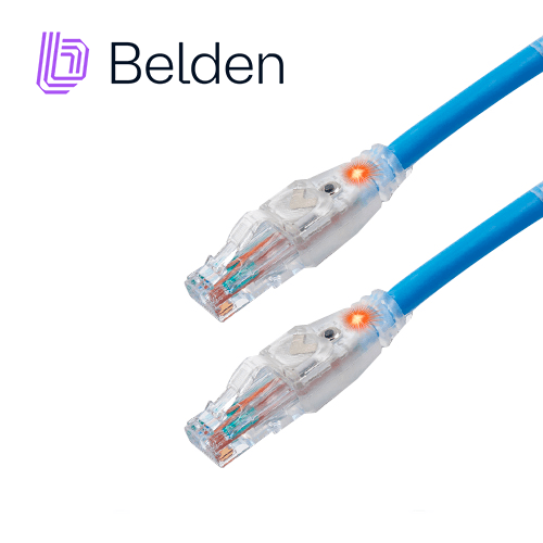 PATCH CORD TRACEABLE UTP CAT6A BELDEN CAT1106007 / INTERIOR / AZUL / 4 PARES / 24 AWG / FORRO PVC / CMR / 7 PIES 2.1 METROS