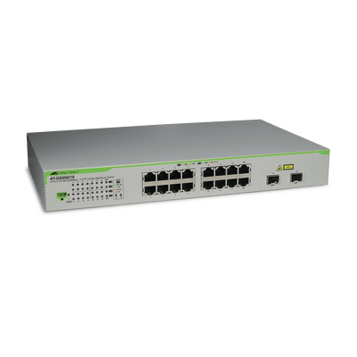 Switch Gigabit WebSmart de 16 puertos 10/100/1000 Mbps (2 x Combo) + 2 puertos gigabit SFP (Combo)