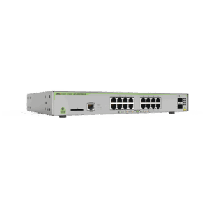 Switch PoE+ Administrable CentreCOM GS970M, Capa 3 de 16 Puertos 10/100/1000 Mbps + 2 SFP Gigabit, 247 W
