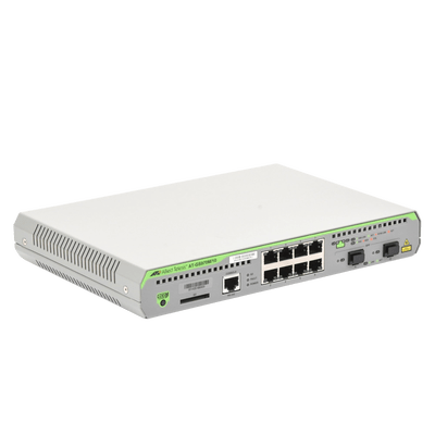 Switch Administrable CentreCOM GS970M, Capa 3 de 8 Puertos 10/100/1000 Mbps + 2 puertos SFP Gigabit - Image 2