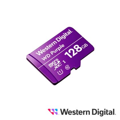TARJETA MEMORIA MICRO SDXC WD PURPLE 128GB WDD0128G1P0C OPTIMIZADA PARA VIDEOVIGILANCIA ESPECIAL CAMARAS IP Y DVR MOVIL