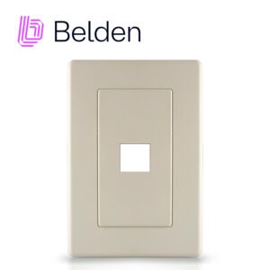 PLACA DE PARED A0405255 BELDEN 1 PUERTO MDVO COLOR GRIS