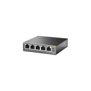 Switch PoE no Administrable de escritorio / 5 puertos 10/100 Mbps / 4 puertos PoE af/at / Presupuesto 67 W / Modo Extensor hasta 250 m / Calidad video prioritaria