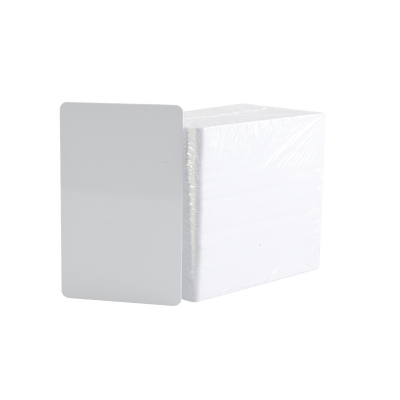 Paquete de 500 Tarjetas UltraCard 10 milesimas Grosor/ Adhesivas/ Imprimibles por un sólo lado / Para pegar sobre tarjetas/ CR80