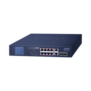Switch No Administrable 8 Puertos Gigabit con Modo Extender a 250 m,  2 Puertos Uplink 10/100/1000 Mbps, 2 Puertos SFP