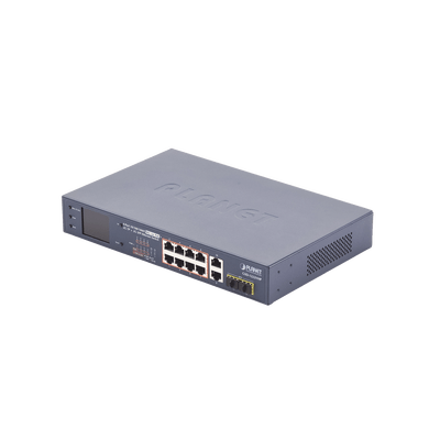 Switch No Administrable 8 Puertos Gigabit con Modo Extender a 250 m,  2 Puertos Uplink 10/100/1000 Mbps, 2 Puertos SFP - Image 2