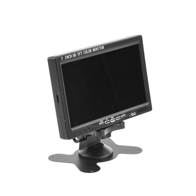 Monitor 7" TFT-LCD ideal para colocar en vehículos o DVR/NVR.  Entradas de video HDMI, VGA y RCA (CVBS) - Image 3