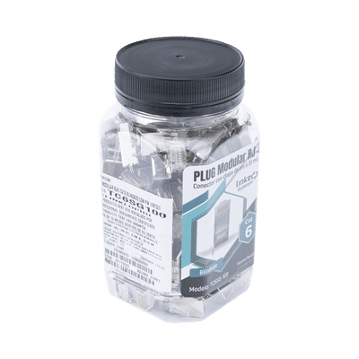 Bote con 100 Piezas de Plug Modular RJ45 Cat6 blindado con pin de tierra, chapado de oro a 30 micras para durabilidad extrema - Image 4