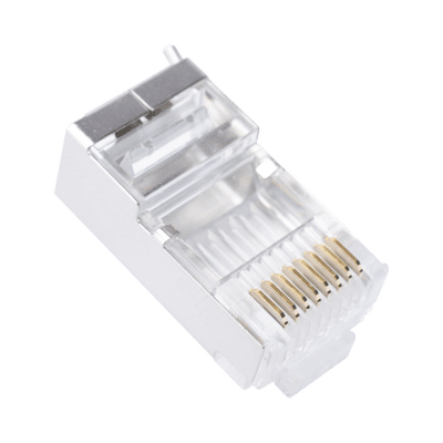 Bote con 100 Piezas de Plug Modular RJ45 Cat6 blindado con pin de tierra, chapado de oro a 30 micras para durabilidad extrema - Image 5