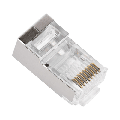 Bote con 100 Piezas de Plug Modular RJ45 Cat6A chapado de oro a 30 micras para durabilidad extrema - Image 3