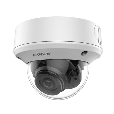 Domo TURBOHD 4K (8 Megapixel) / Lente Mot. 2.7 a 13.5 mm / 40 mts IR EXIR / IP67 / 12 Vcc / 24 VCA / TVI-AHD-CVI-CVBS / 9 a 15 Vcc