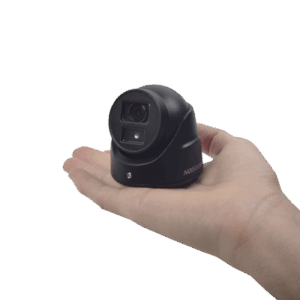 Ultra Mini Turret TURBO 2 Megapixeles (1080p) / Gran Angular / Lente 2.8 mm / 20 mts IR EXIR / Exterior IP67 / 4 Tecnologías (TVI / AHD / CVBS) / dWDR / Color Negro