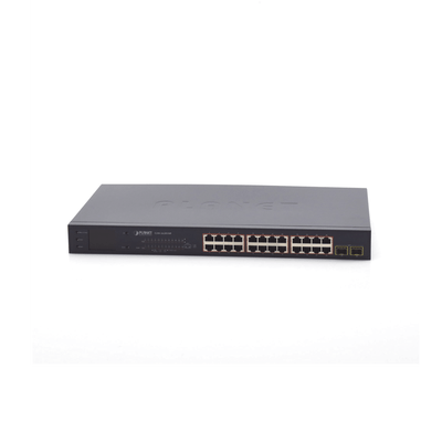 Switch PoE de 24 Puertos Gigabit 802.3af/at con Modo Extendido 250 m, 2 Puertos SFP 1000SX , Pantalla LCD para Configuración Básica, Hasta 300 W para PoE - Image 2