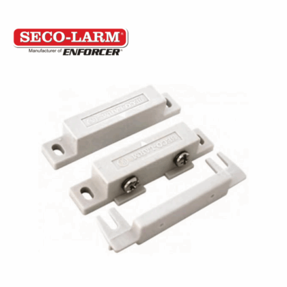 CONTACTO MAGNETICO DE MONTAJE EN SUPERFICIE CON TERMINAL DE TORNILLO / SECO-LARM SM-200Q/W / COLOR BLANCO SEPARACION DE 3/4 (19MM) NORMALMENTE CERRADO / CERTIFICADO UL