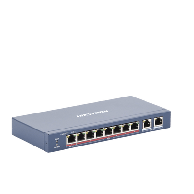 Switch PoE+ / No Administrable / 6 Puertos 10/100 Mbps 802.3 af/at (30 W) / 1 Puerto 10/100 Mbps Hi-PoE (90 W) / 2 Puertos 1000 Mbps Uplink / Modo Extendido hasta 300 Metros / 110 Watts - Image 4