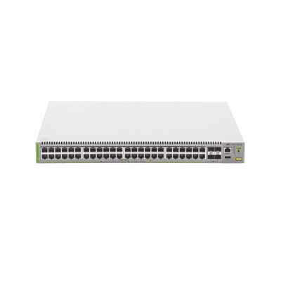 Switch PoE+ Administrable CentreCOM GS980M, Capa 3 de 48 puertos 10/100/1000Mbps + 4 SFP Gigabit, 740 W - Image 2