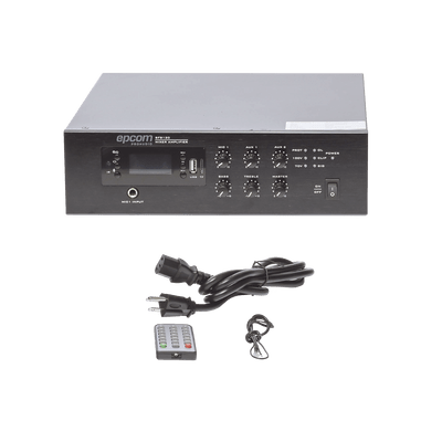 Mini Amplificador de Audio Mezclador | 120W RMS | Sistema 70/100V | MP3 | Tuner | Bluetooth | Musica ambiental y Voceo - Image 4