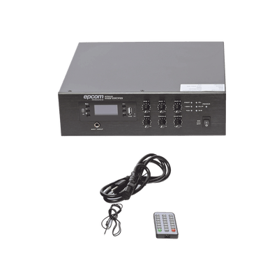 Mini Amplificador de Audio Mezclador | 240W RMS | Sistema 70/100V | MP3 | Tuner | Bluetooth | Musica ambiental y Voceo - Image 5