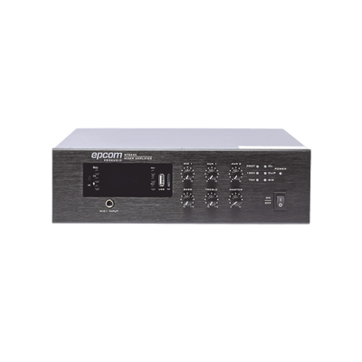 Mini Amplificador de Audio Mezclador | 240W RMS | Sistema 70/100V | MP3 | Tuner | Bluetooth | Musica ambiental y Voceo