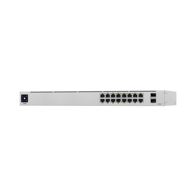 UniFi Switch USW-16-POE Gen2, Capa 2 de 16 puertos (8 puertos PoE 802.3af/at + 8 puertos Gigabit) + 2 puertos 1G SFP, 42W, pantalla informativa - Image 2