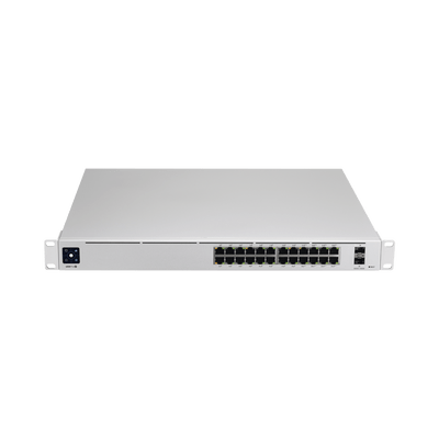 UniFi Switch USW-Pro-24-POE Gen2, con funciones capa 3, de 24 puertos PoE 802.3at/bt + 2 puertos 1/10G SFP+, 400W, pantalla informativa - Image 2