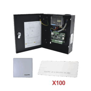 Kit para automatizar 1 ACCESO VEHICULAR con STICKERS en Parabrisas de vehiculos / Incluye Panel,  lector y 100 stickers / Software IVMS4200 incluido