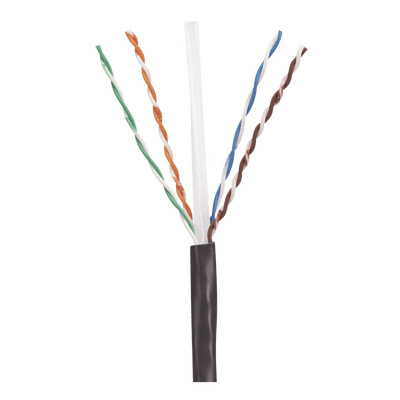 Bobina de Cable UTP de 4 Pares, PanNet, Para Exterior con Gel, Cat6 (23 AWG), Industrial para Climas Extremos, Color Negro, 305 m - Image 2