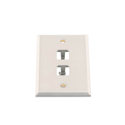 Placa de Pared Vertical, de Acero Inoxidable, Salida Para 2 Puertos Mini-Com - Image 5