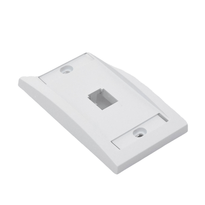 Placa de Pared Vertical Ejecutiva, Salida Para 1 Puerto Mini-Com, Con Espacios Para Etiquetas, Color Blanco - Image 4