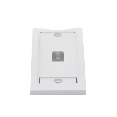 Placa de Pared Vertical Ejecutiva, Salida Para 1 Puerto Mini-Com, Con Espacios Para Etiquetas, Color Blanco - Image 2