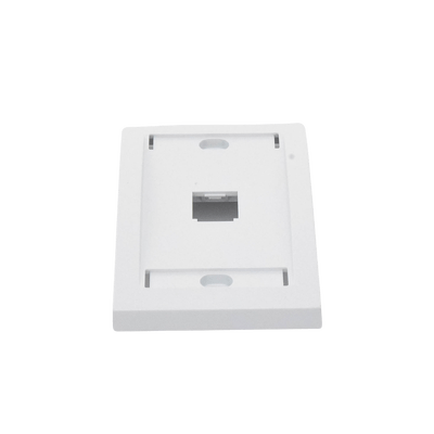 Placa de Pared Vertical Ejecutiva, Salida Para 1 Puerto Mini-Com, Con Espacios Para Etiquetas, Color Blanco - Image 3