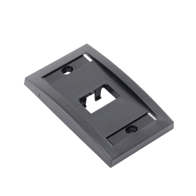 Placa de Pared Vertical Ejecutiva, Salida de 2 Puertos Mini-Com, Con Espacios Para Etiquetas, Color Negro - Image 4