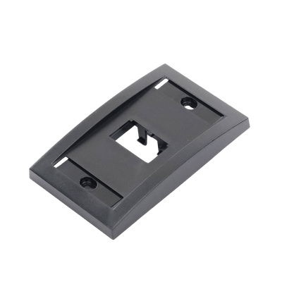 Placa de Pared Vertical Ejecutiva, Salida de 2 Puertos Mini-Com, Con Espacios Para Etiquetas, Color Negro - Image 3