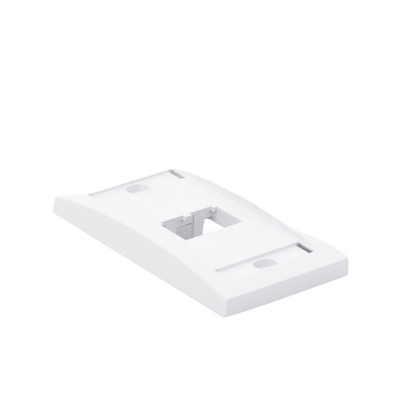 Placa de Pared Vertical Ejecutiva, Salida Para 2 Puertos Mini-Com, Con Espacios Para Etiquetas, Color Blanco - Image 7