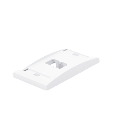 Placa de Pared Vertical Ejecutiva, Salida Para 2 Puertos Mini-Com, Con Espacios Para Etiquetas, Color Blanco - Image 5