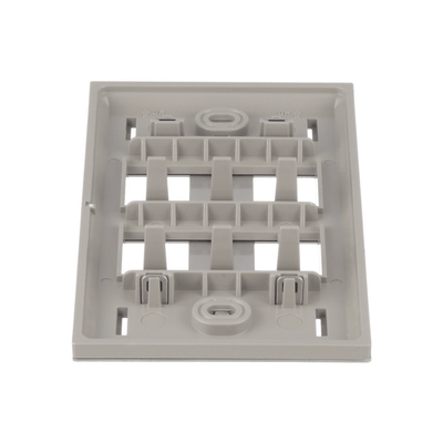 Placa de Pared Vertical, de Acero Inoxidable, Salida Para 4 Puertos Mini-Com, Con Espacios Para Etiquetas - Image 3