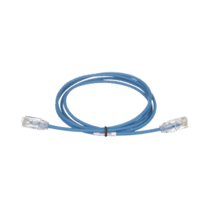 Cable de Parcheo TX6, UTP Cat6, Diámetro Reducido (28AWG), Color Azul, 5ft