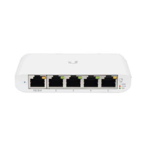 Switch UniFi Administrable Compacto de 5 Puertos 10/100/1000 Mbps, soporta entrada de PoE 802.3af/at
