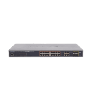 Switch administrable L2, 16 puertos 10/100/1000T Ultra PoE + 4 puertos Gigabit Combo TP/SFP